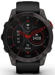 Ceas Garmin Epix Sapphire Titan Black/Black Silicone Band (010-02582-11)